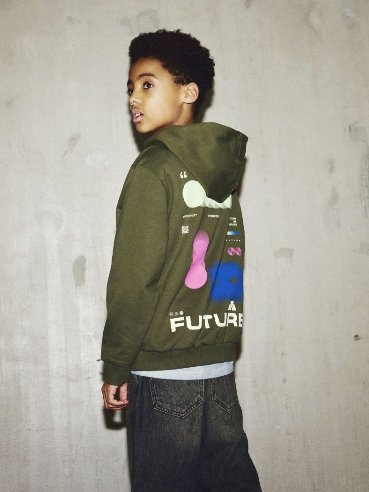 NKMNIGO LS NREG SWEAT WH BRU B 233596 Olive Ni