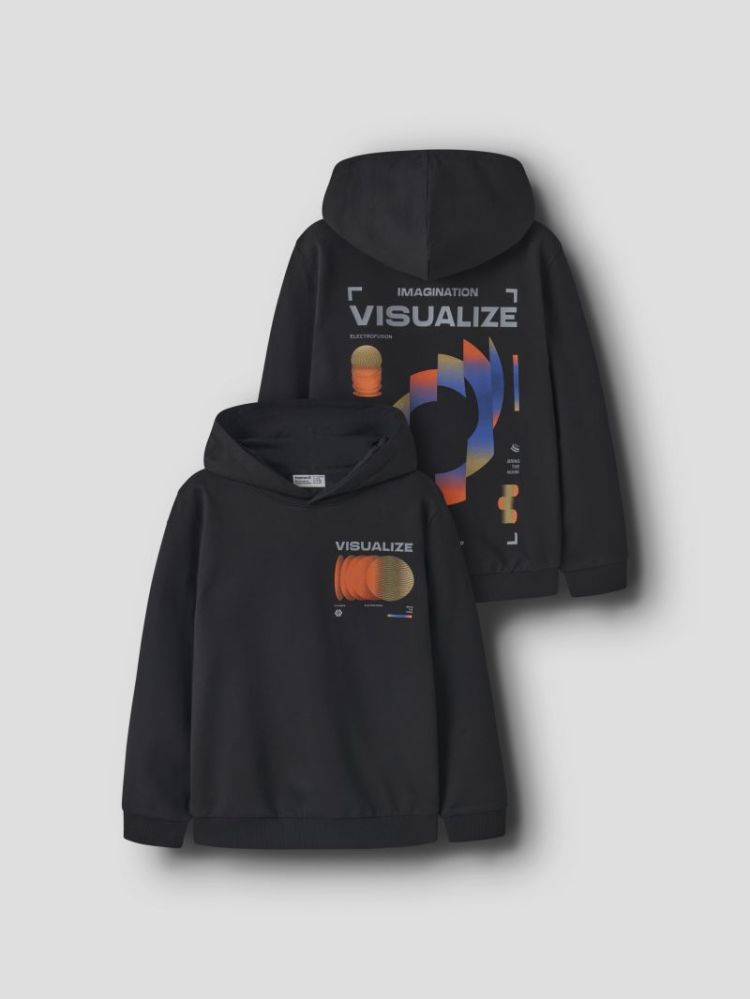 NKMNIGO LS NREG SWEAT WH BRU B 178466 Black