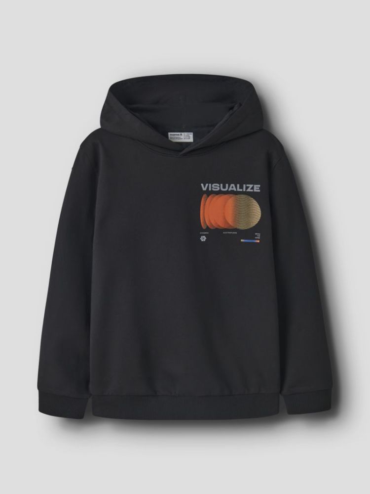 NKMNIGO LS NREG SWEAT WH BRU B 178466 Black