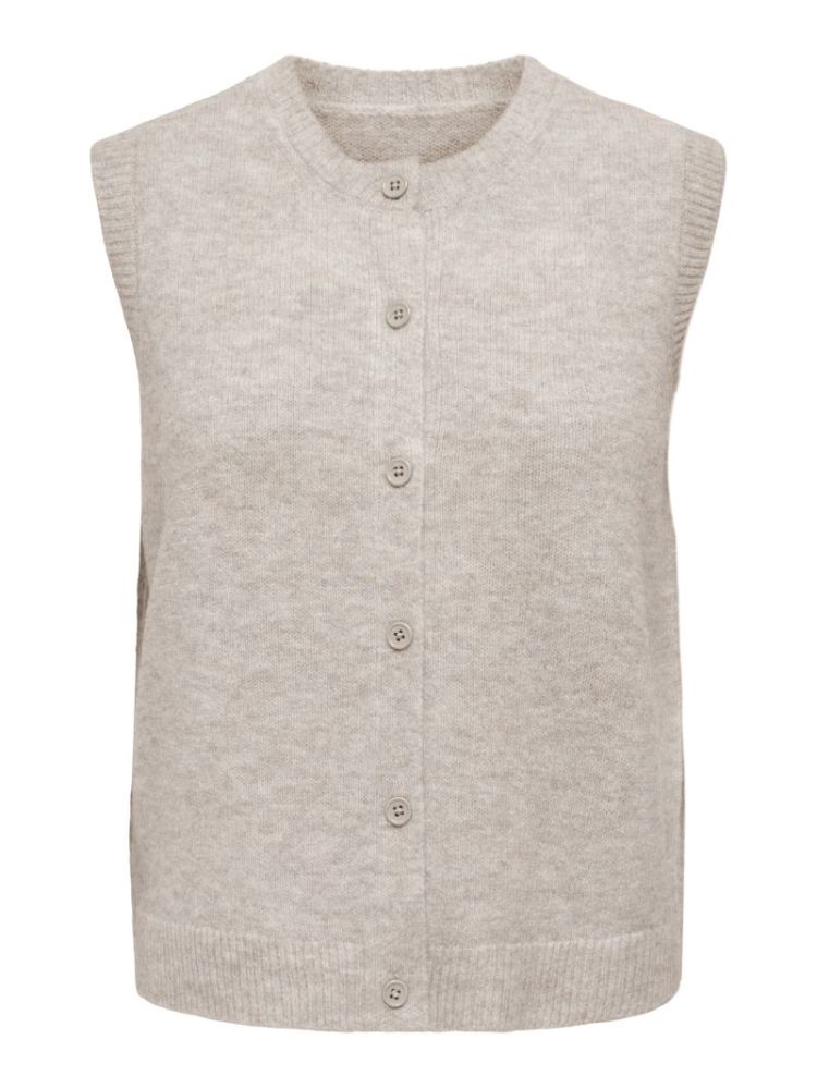 ONLOLIVIA SL BUTTON VEST CC KN 183019002 Humus