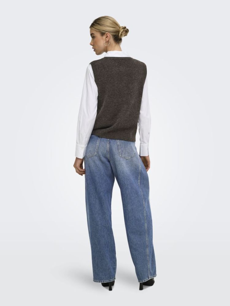 ONLOLIVIA SL BUTTON VEST CC KN 206971002 Mole/