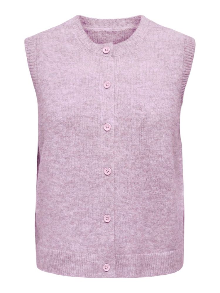 ONLOLIVIA SL BUTTON VEST CC KN 177951002 Rose