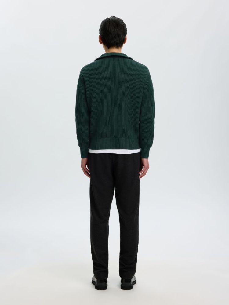 SLMDRY LS KNIT RLX HALF ZIP NO 181172 Pine Gro