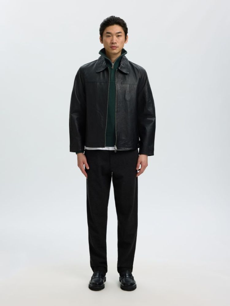 SLMDRY LS KNIT RLX HALF ZIP NO 181172 Pine Gro