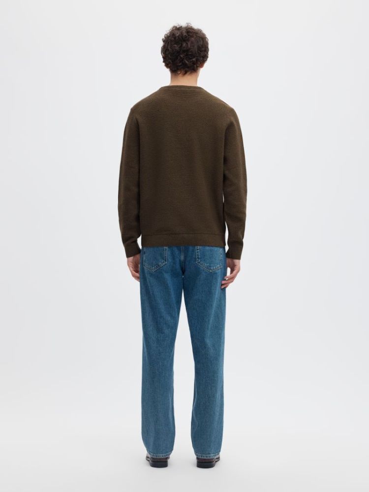 SLMROSS LS KNIT STRUCTURE CREW 180751014 Delic
