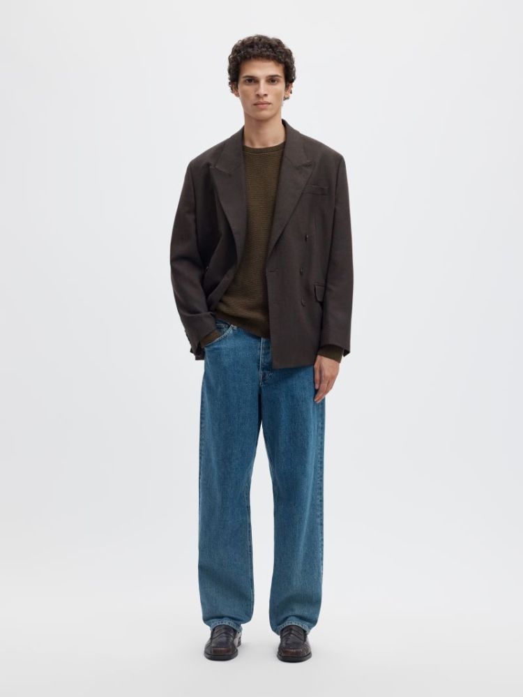 SLMROSS LS KNIT STRUCTURE CREW 180751014 Delic