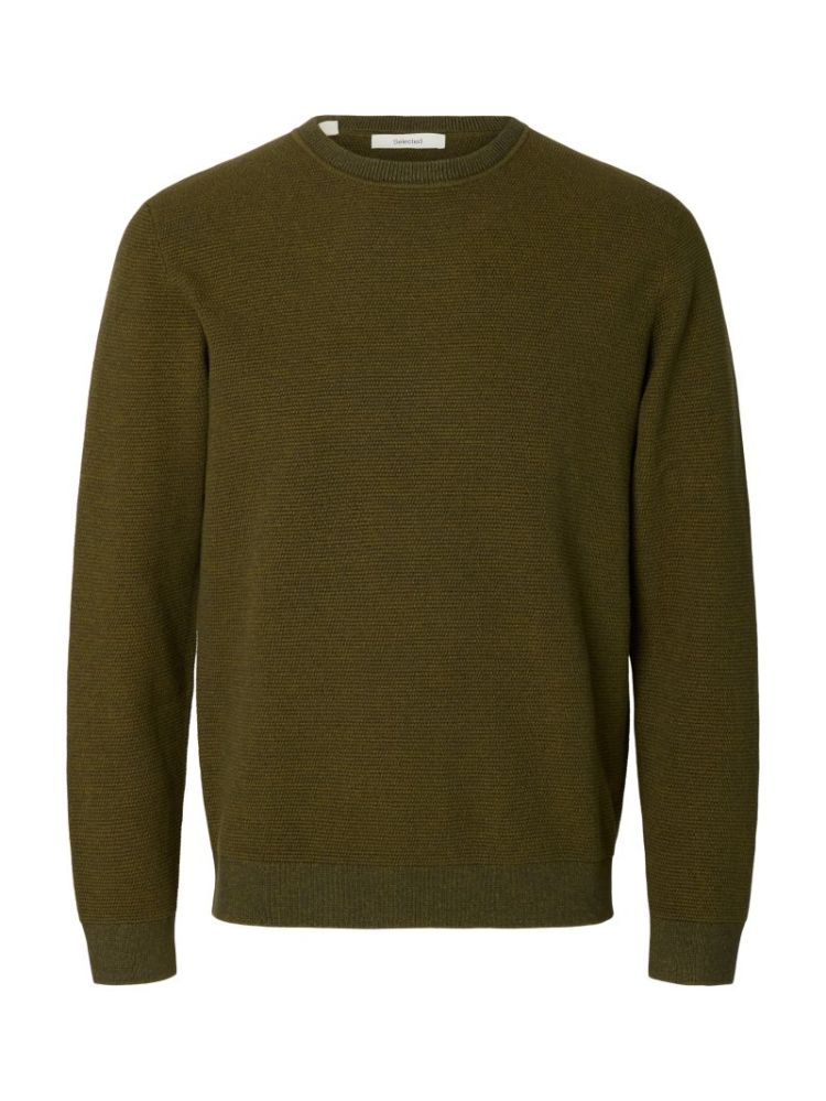 SLMROSS LS KNIT STRUCTURE CREW 178191015 Fores