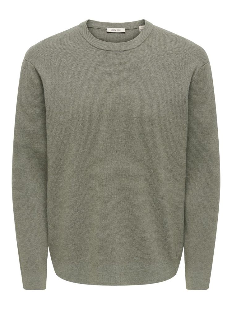 ONSTING RLX CREW NECK KNIT NOO 262142 Castor G