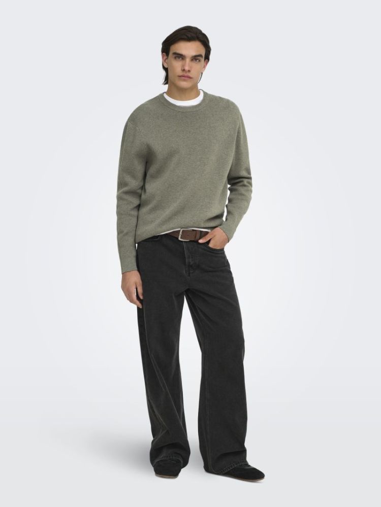 ONSTING RLX CREW NECK KNIT NOO 262142 Castor G