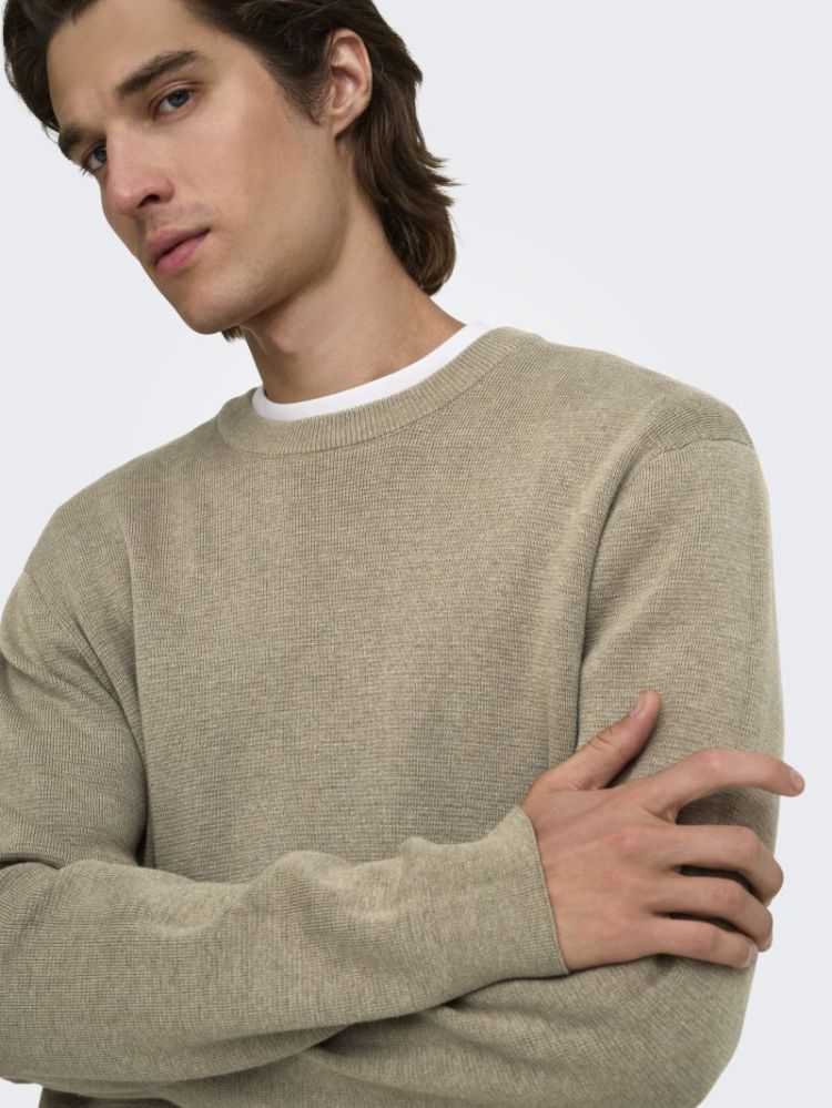 ONSTING RLX CREW NECK KNIT NOO 296916 Desert T