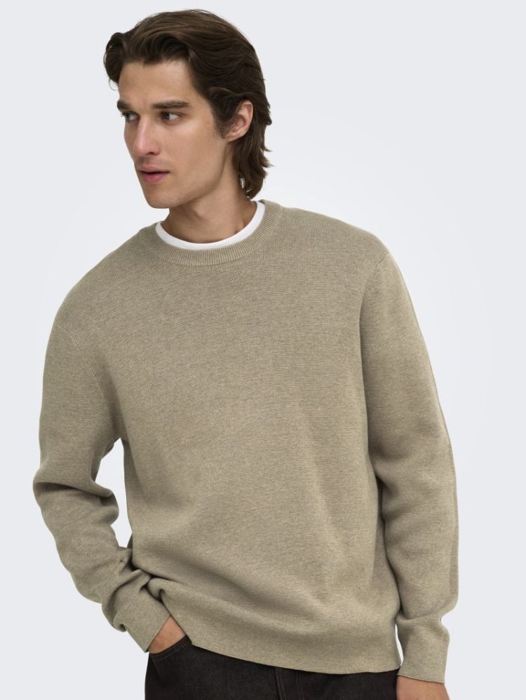 ONSTING RLX CREW NECK KNIT NOO 296916 Desert T