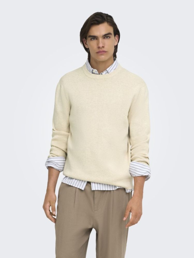 ONSTING RLX CREW NECK KNIT NOO 276522 Gardenia