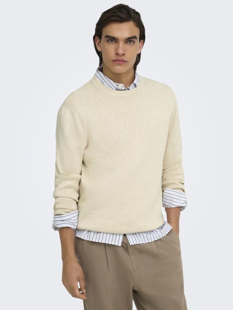 ONSTING RLX CREW NECK KNIT NOO 276522 Gardenia