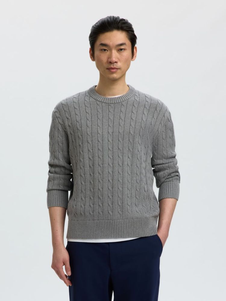 SLMBRAUN KNIT CABLE CREW NOOS 178991 Medium G