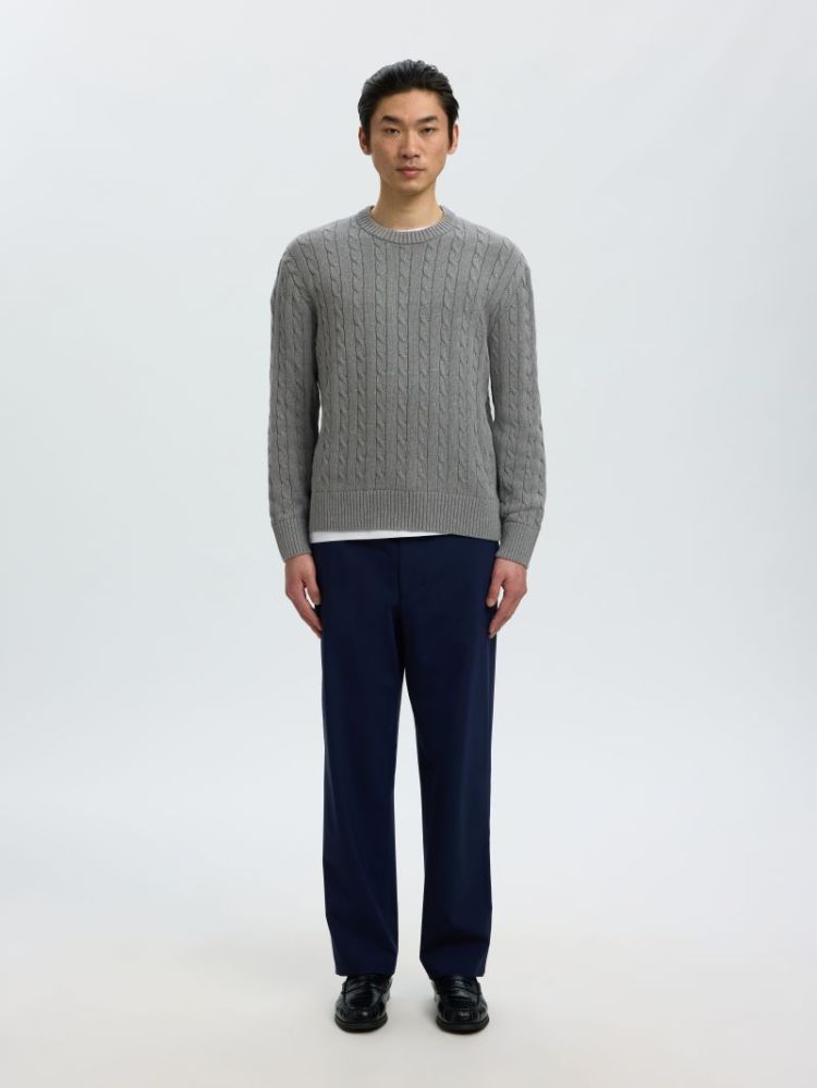 SLMBRAUN KNIT CABLE CREW NOOS 178991 Medium G