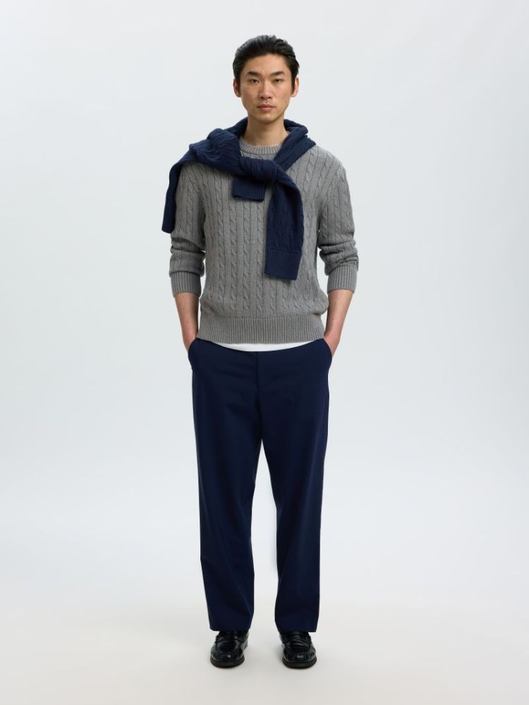 SLMBRAUN KNIT CABLE CREW NOOS 178991 Medium G