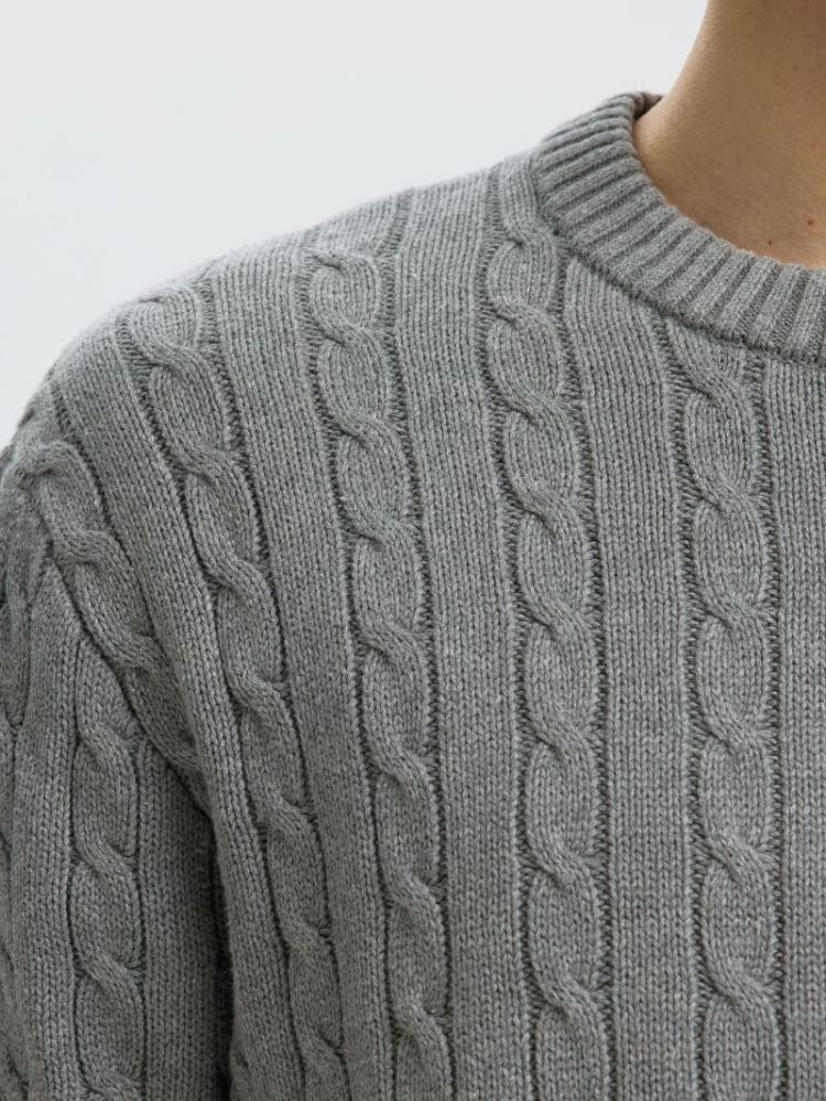 SLMBRAUN KNIT CABLE CREW NOOS 178991 Medium G