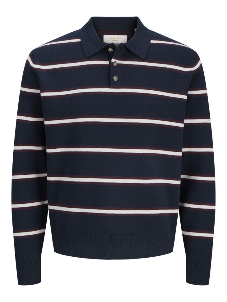 JORATOCHA KNIT STRIPE POLO 175917002 Sky C