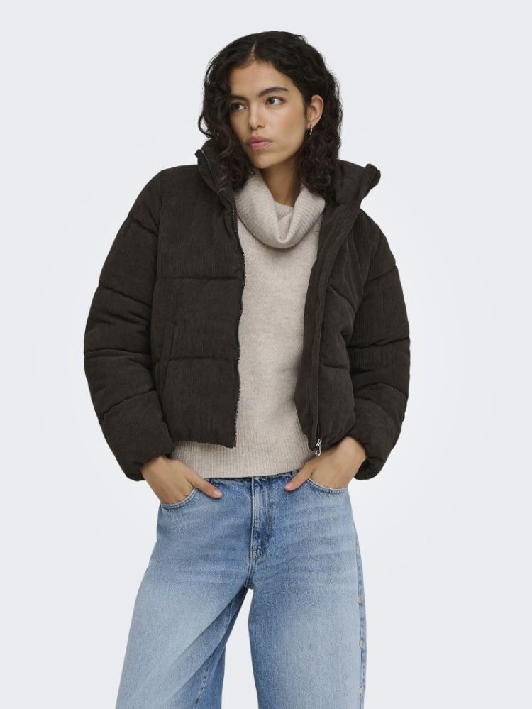 ONLNEWDOLLY CORDUROY PUFFER OT 244915001 Choco