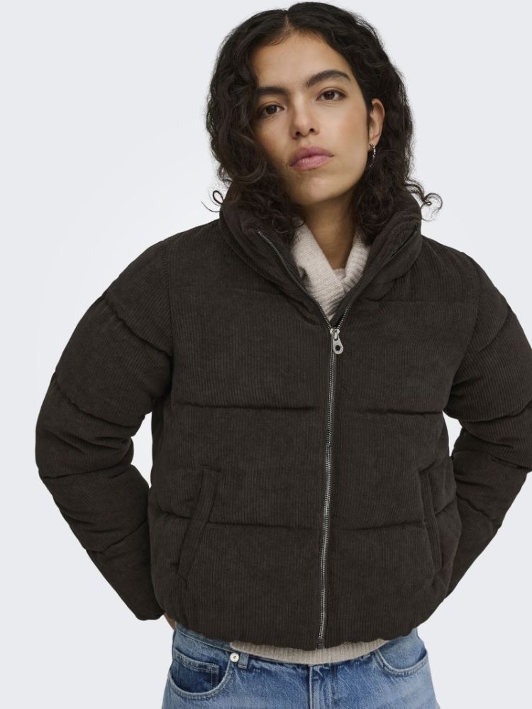 ONLNEWDOLLY CORDUROY PUFFER OT 244915001 Choco