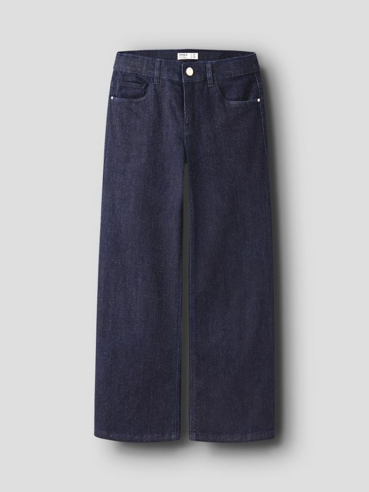 NKFROSE WIDE GLITTER JEANS 120 180693 Dark Blu