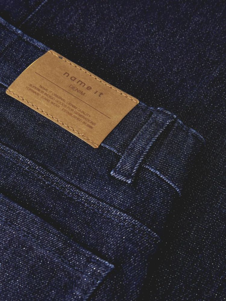 NKFROSE WIDE GLITTER JEANS 120 180693 Dark Blu