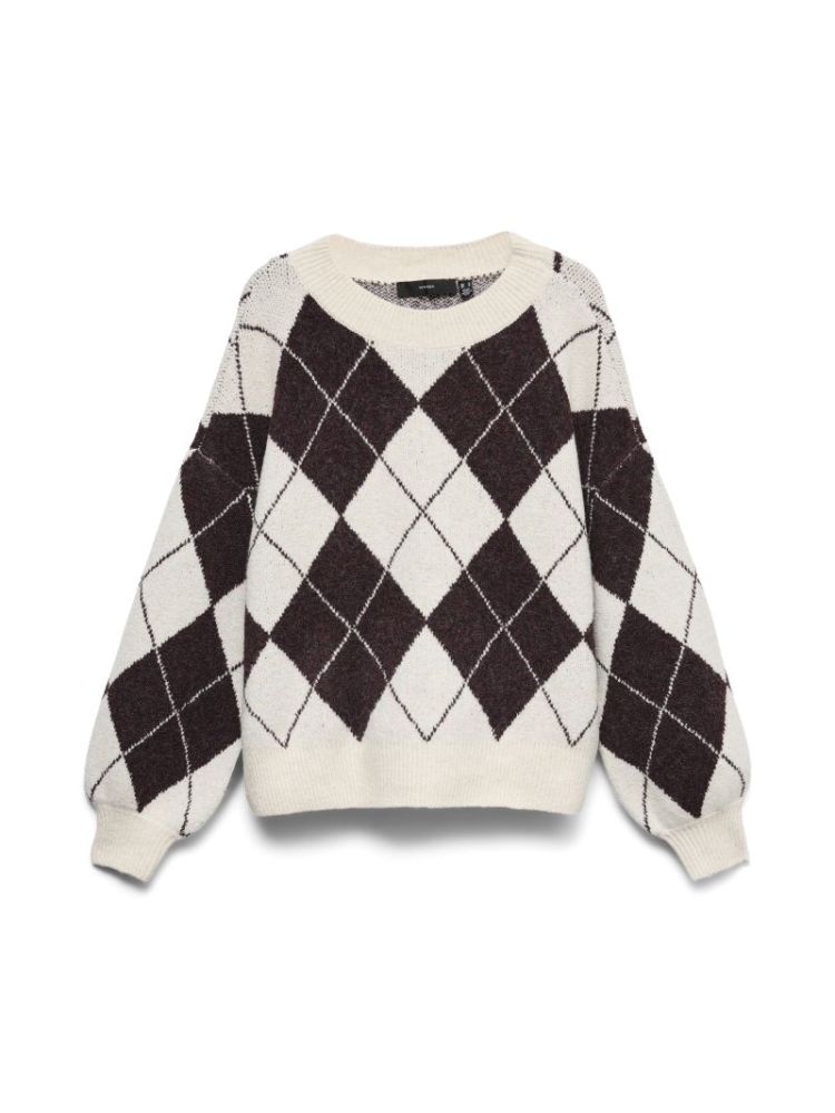 VMDOFFY JAQUARD LS O-NCK PULLO 222913016 Birch