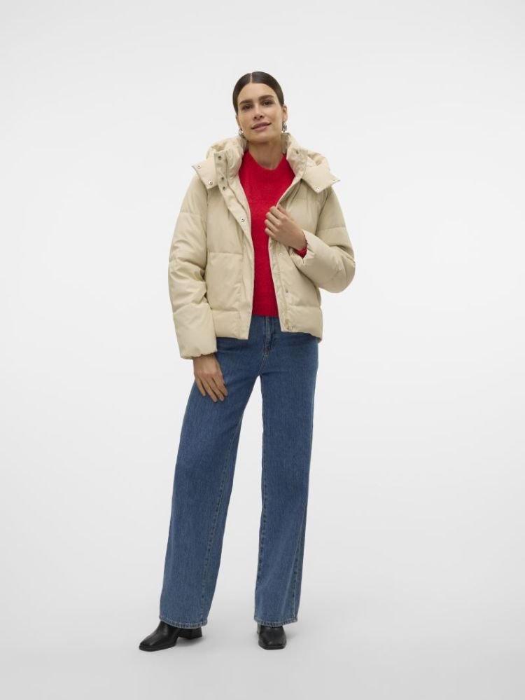 VMGRETAKYLIE SHORT COATED JACK 175626 Oatmeal