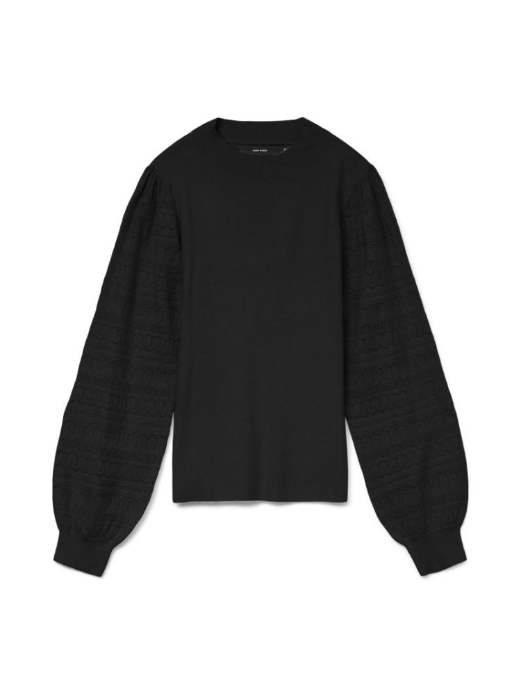 VMNEWLIMONE LS HIGHNECK PULLOV 177868 Black