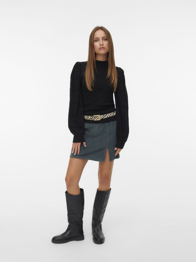 VMNEWLIMONE LS HIGHNECK PULLOV 177868 Black