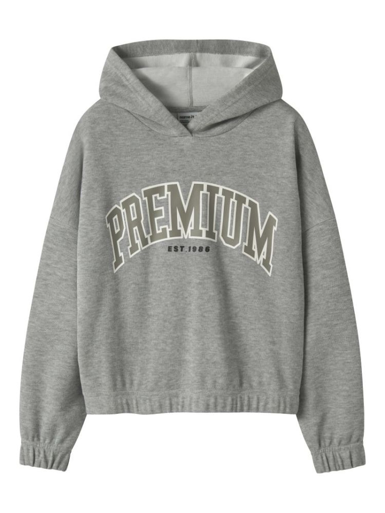 NKFOKOMMA LS SHORT SWEAT WH UN 179334 Grey Mel