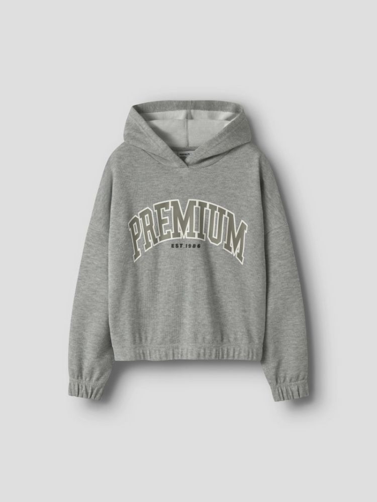 NKFOKOMMA LS SHORT SWEAT WH UN 179334 Grey Mel