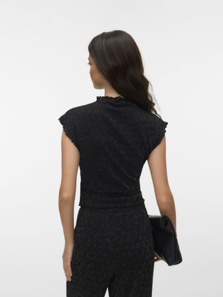 VMKALI CS MOCK NECK TOP LX JRS 177868 Black