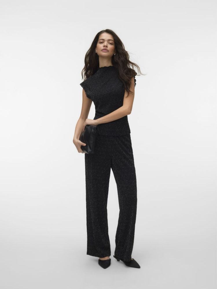 VMKALI CS MOCK NECK TOP LX JRS 177868 Black
