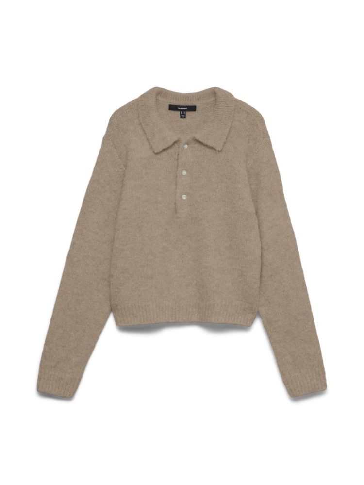 VMCORA LS POLONECK PULLOVER BO 192623003 Silve