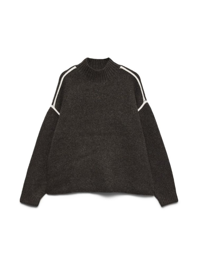 VMBOOM LS HIGHNECK PIPING PULL 297957002 Choco
