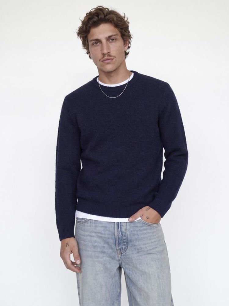 JPRBLASIMON SOUFFLE KNIT CREW 175879002 Night