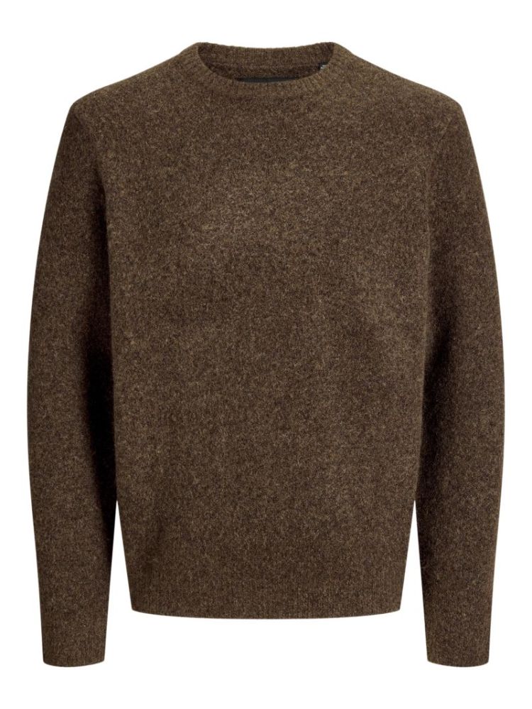 JPRBLASIMON SOUFFLE KNIT CREW 176164002 Choco