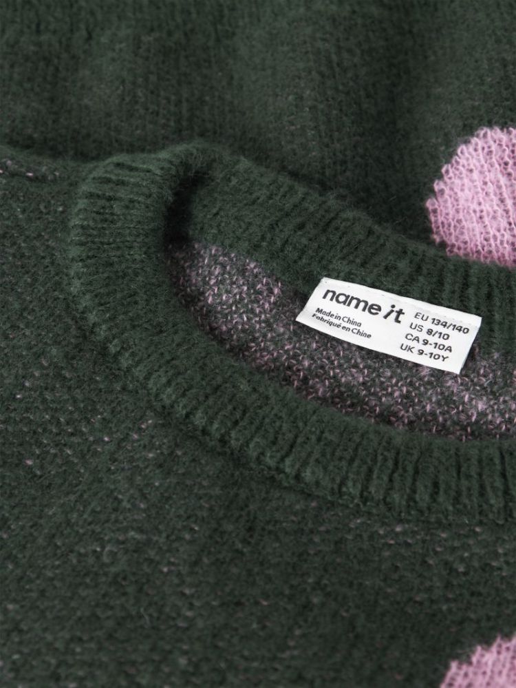 NKFOLISA LS KNIT BF 296075 Pine Gro