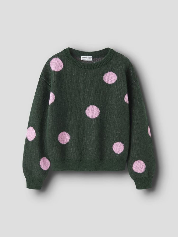NKFOLISA LS KNIT BF 296075 Pine Gro