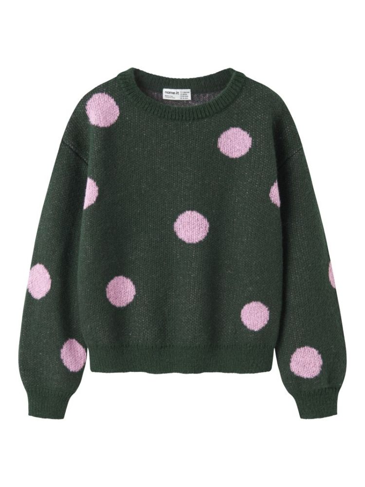 NKFOLISA LS KNIT BF 296075 Pine Gro