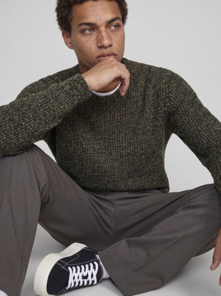 JJLUKE KNIT CREW NECK AW26 176725002 Vetiv