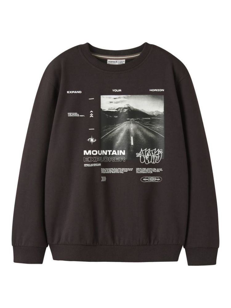 NKMOBUSTER LS NREG SWEAT BRU B 295561 Chocolat