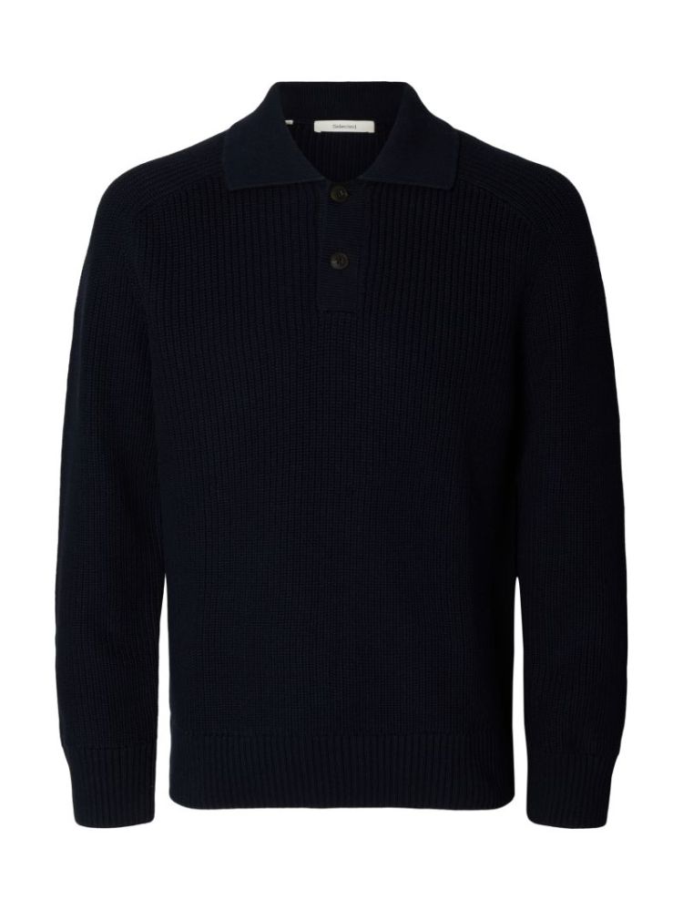 SLMPIM LS KNIT POLO CAMP 186839 Sky Capt
