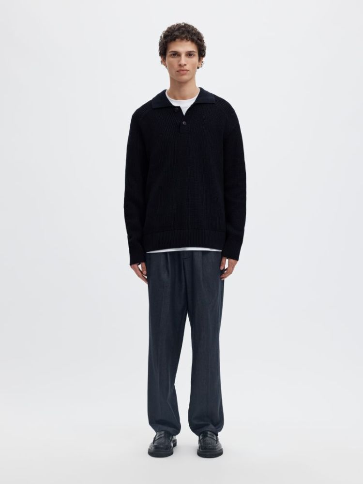 SLMPIM LS KNIT POLO CAMP 186839 Sky Capt