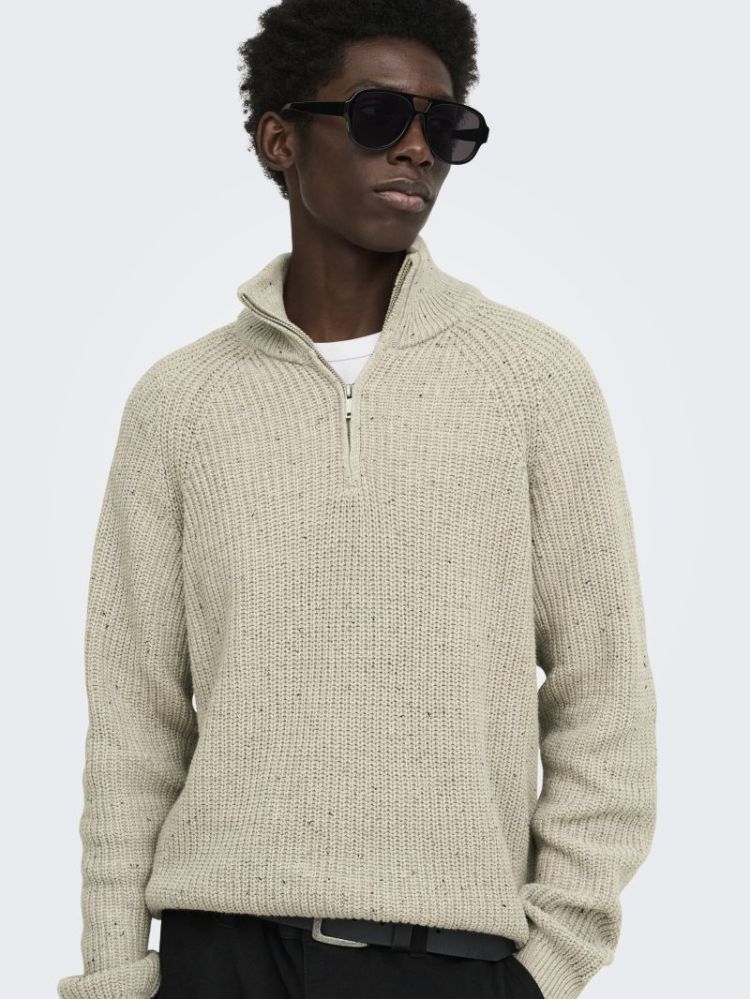 ONSLOGAN REG NAPS HIGH NECK KN 261395001 Silve