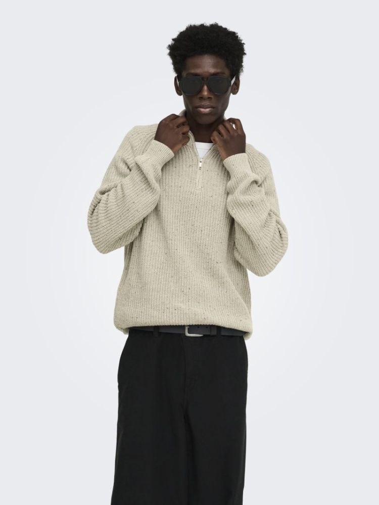 ONSLOGAN REG NAPS HIGH NECK KN 261395001 Silve