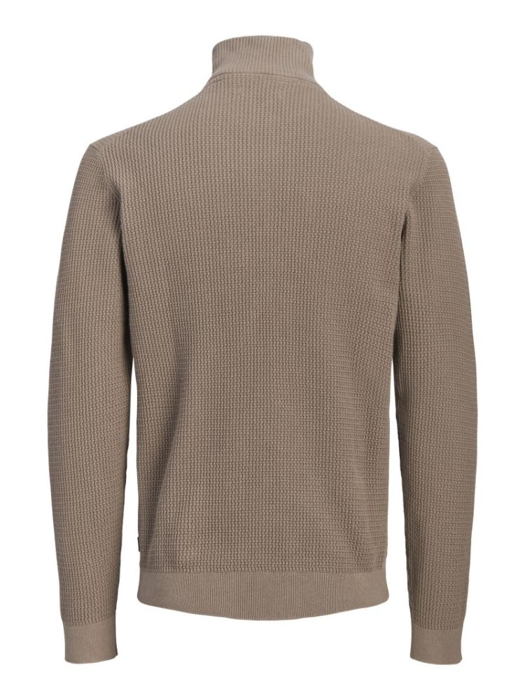 JPRBLUSTANLEY KNIT HALF ZIP BF 176621 Walnut