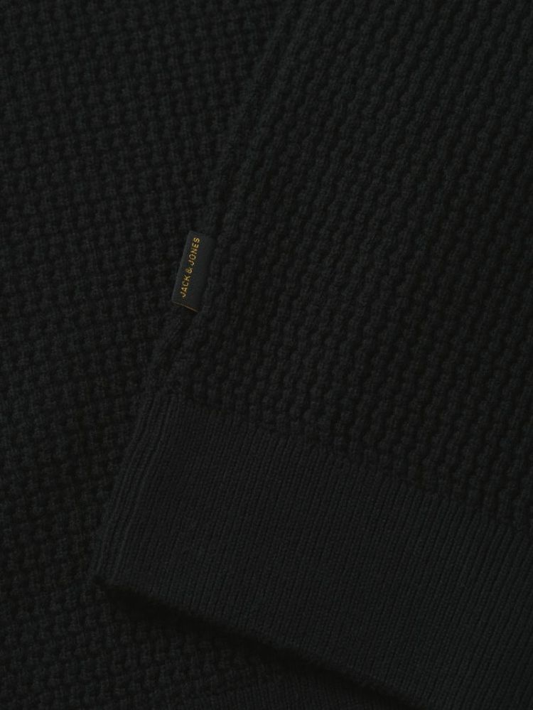 JPRBLUSTANLEY KNIT HALF ZIP BF 178012 Black