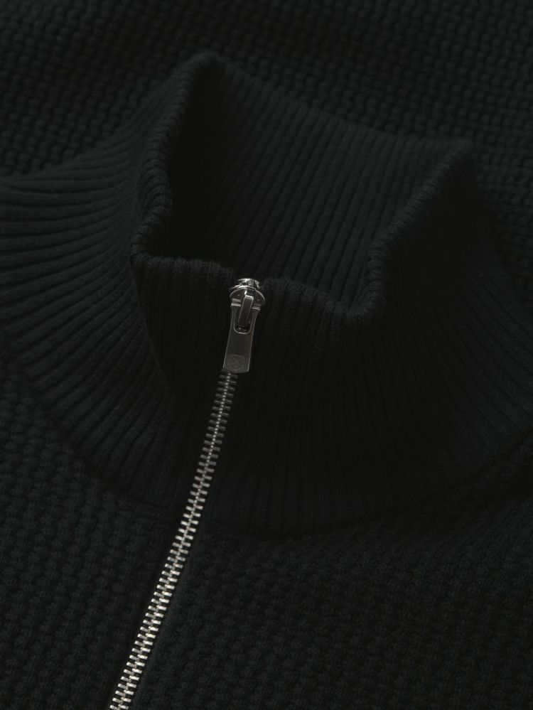 JPRBLUSTANLEY KNIT HALF ZIP BF 178012 Black